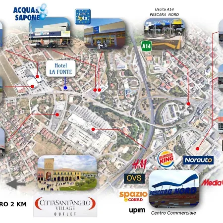La Fonte A 300m Uscita A14 Pescara Nord Hotel 3*